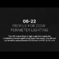 06-22 PROFILE FOR COVE PERIMETER LIGHTING WITH 12 MM DIFFUSER (CEILING MOUNTED)