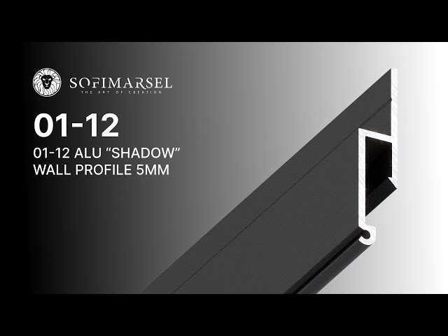 1 01-12 ALU “SHADOW” WALL PROFILE 5MM 01-12 SHADOW PROFILE 5MM (WALL MOUNTED)
