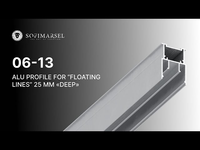 06-13 PROFILE FOR "LINEAR LIGHTING" WITH 25MM DIFFUSER