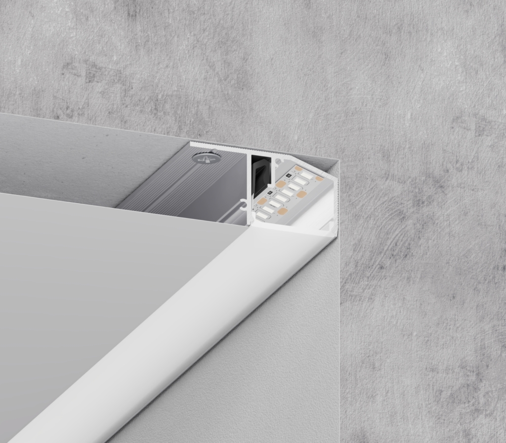 06-15 DEEP CONTOUR PROFILE WITH 25MM DIFFUSER (CEILING MOUNTED)