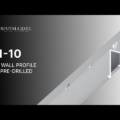 1 01-10 ALU WALL PROFILE “EU” PRE-DRILLED 01-10 BASIC PROFILE "EU" PRE-DRILLED (WALL MOUNTED)