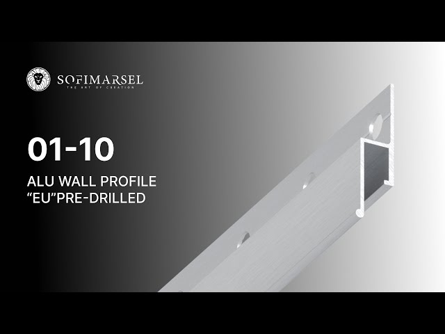 1 01-10 ALU WALL PROFILE “EU” PRE-DRILLED 01-10 BASIC PROFILE "EU" PRE-DRILLED (WALL MOUNTED)