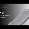 6 02-8 ALU CEILING PROFILE PRE-DRILLED 02-8 LIGHT BASIC PROFILE (CEILING MOUNTED)