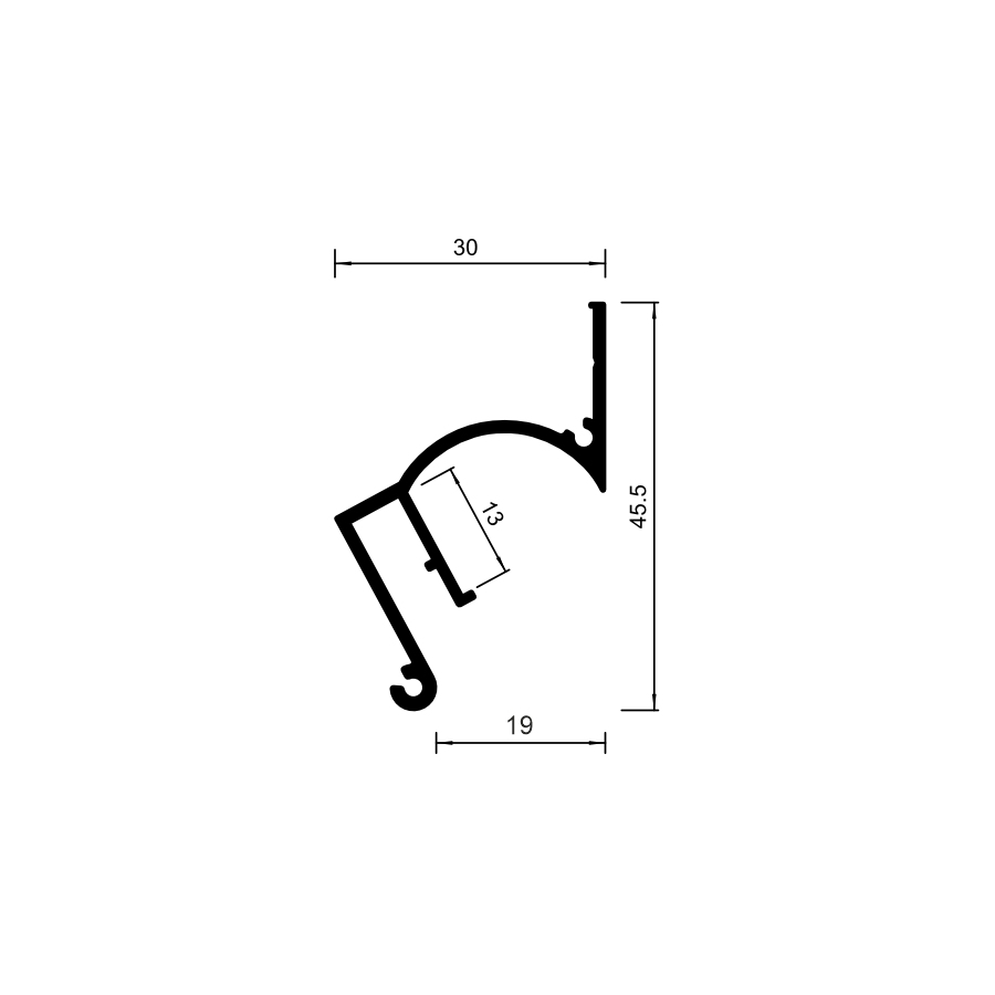 06-11 PROFILE FOR COVE PERIMETER LIGHTING (WALL MOUNTED)