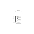 06-18 PRO PROFILE FOR COVE PERIMETER LIGHTING WITH 12MM DIFFUSER (WALL MOUNTED)