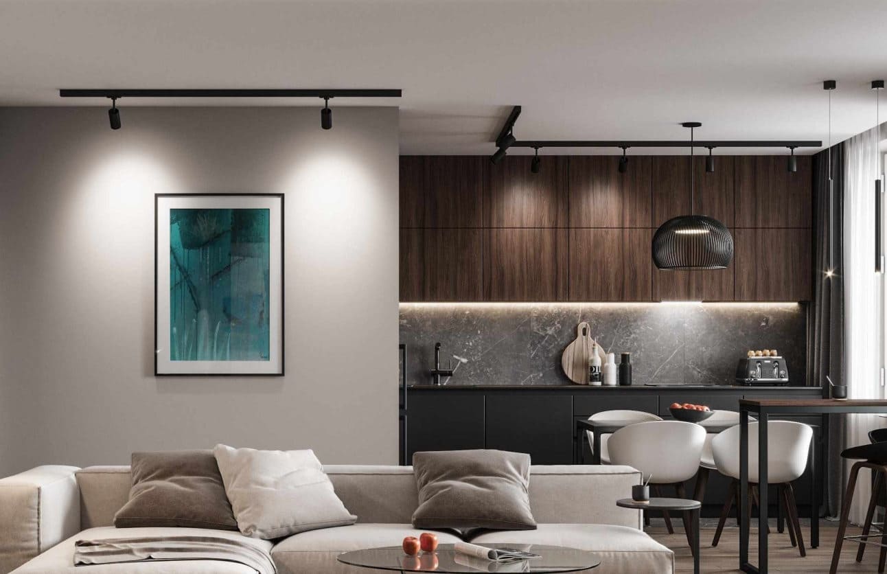 TRK01-1/TRK01-2 TRACK LIGHT RAIL MONOPHASE