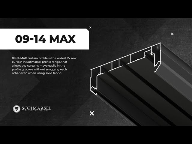 09-14 MAX CURTAIN PROFILE  WITH 12 MM DIFFUSER