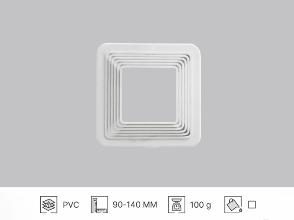 PLASTIC SUPPORT FOR RECESSED LIGHTS, ADJUSTABLE D50-100 / D55-105 / D60-120