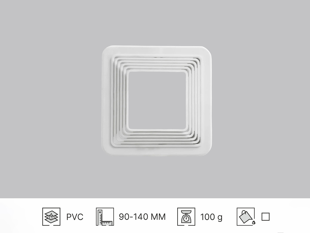 PLASTIC SUPPORT FOR RECESSED LIGHTS, ADJUSTABLE D50-100 / D55-105 / D60-120