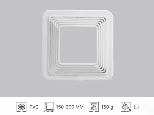 PLASTIC SUPPORT FOR RECESSED LIGHTS, ADJUSTABLE D110-160 / D115-155