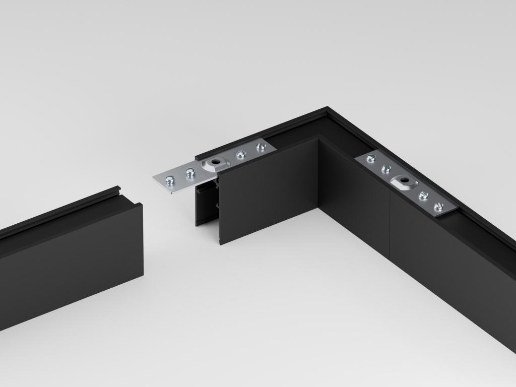 MC01-1 PREMANUFACTURED CORNER OF MAGNETIC TRACK RAIL