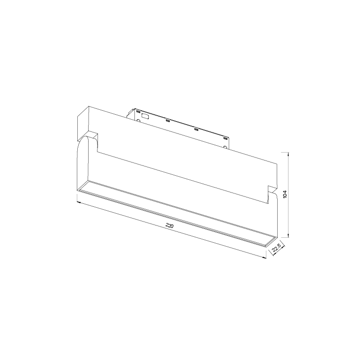 ML04-3 MAGNETIC TRACK LIGHT