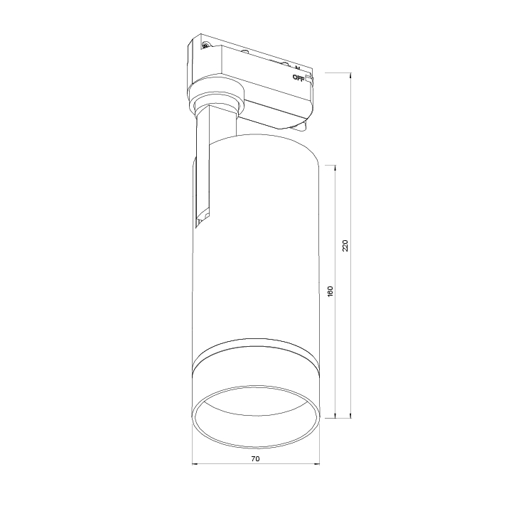 TRL01-5/TRL01-6 TRACK HEAD LIGHT