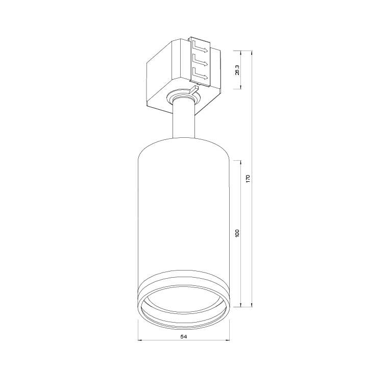 TRL01-7/TRL01-8 TRACK HEAD LIGHT
