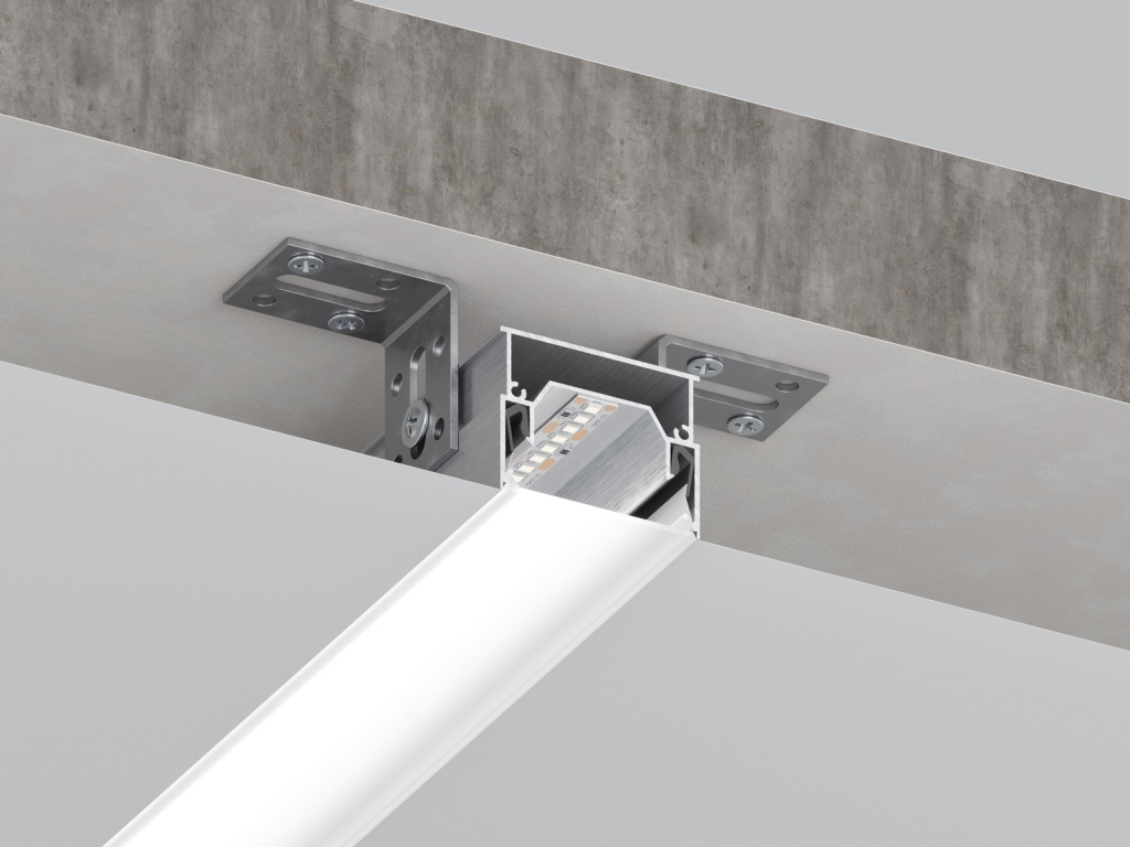 06-8 DEEP PROFILE FOR "LINEAR LIGHTING" WITH 47MM DIFFUSER