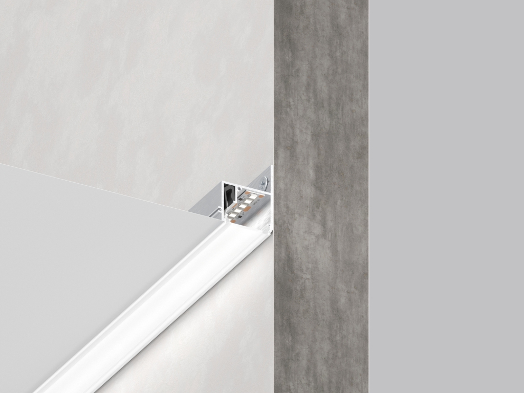 06-14 CONTOUR PROFILE WITH 25MM DIFFUSER (WALL MOUNTED)