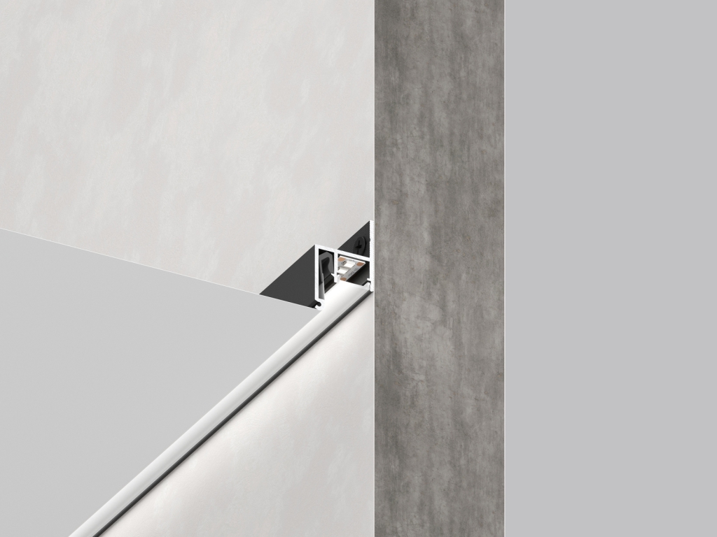 06-18 PRO PROFILE FOR COVE PERIMETER LIGHTING WITH 12MM DIFFUSER (WALL MOUNTED)