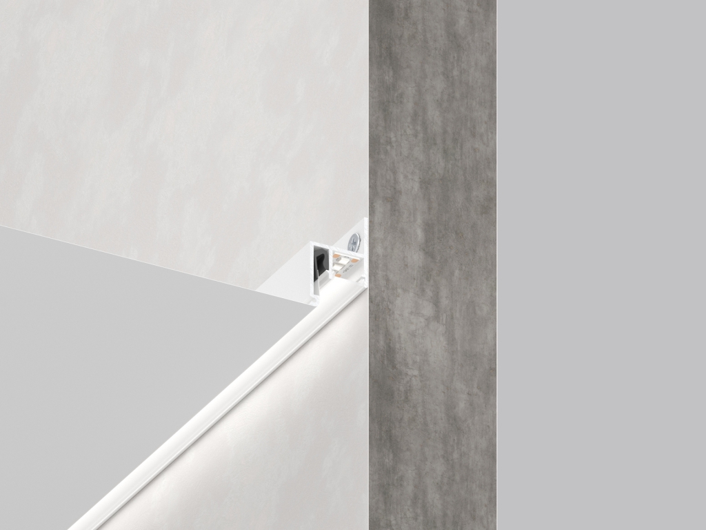 06-18 PRO PROFILE FOR COVE PERIMETER LIGHTING WITH 12MM DIFFUSER (WALL MOUNTED)